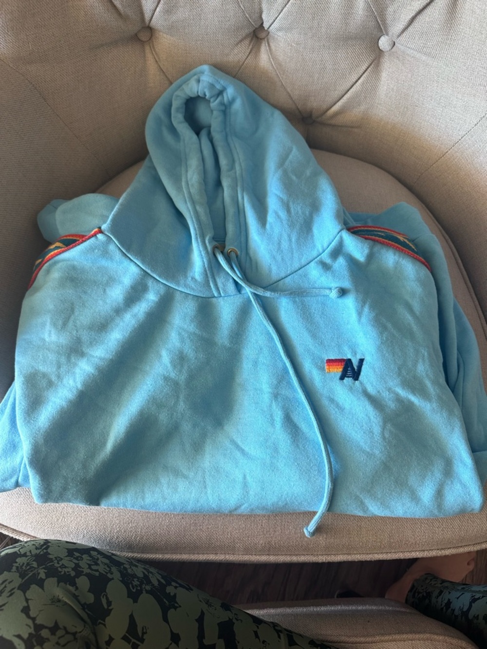 Aviator nation L women’s hoodie 
Signature bolt on sleeve